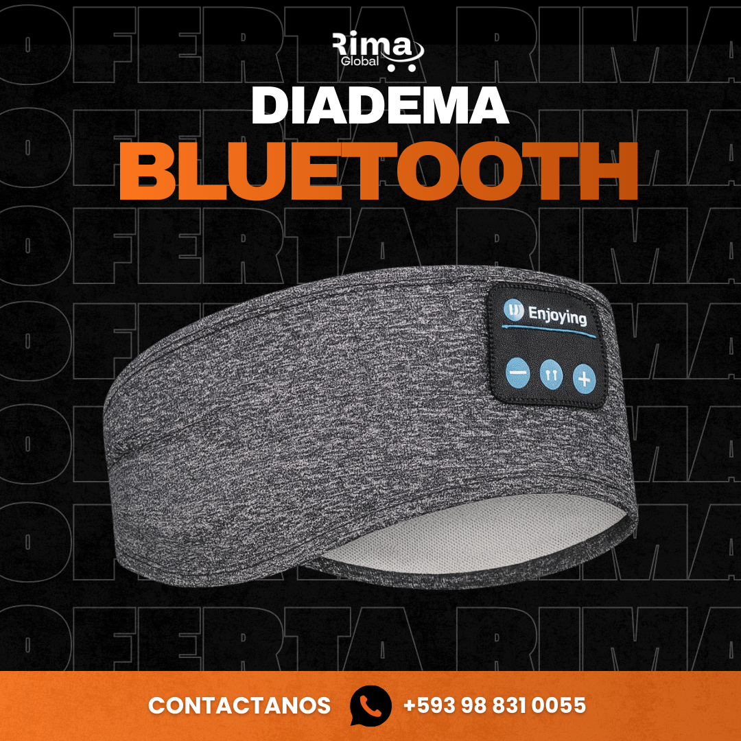 DIADEMA BLUETOOTH GRIS